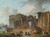 Digital Print - An Architectural Capriccio With An Artist Sketching In The Foreground by Hubert Robert