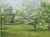 Digital Print - Blossoming Trees by Zora von Preradovic