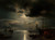 Digital Print - A Moonlit Harbor by Hermann Ottomar Herzog