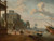 Digital Print - Italianate harbor scene with figures and animals in a grand architectural setting by Abraham Storck