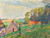 Digital Print - Landscape With Cottages by Spencer Frederick Gore