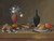 Digital Print - Still Life Of Dominos, A Vase Of Flowers, Bottles, Fruit And Other Objects by Johann Rudolff Feyerabend