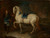 Digital Print - Stallmeister mit Schimmel by Johann Elias Ridinger