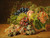 Digital Print - Still Life With Peaches And Grapes by Ferdinand Georg Waldmller