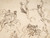 Digital Print - Studies of a Group of Seated Figures and of a Flying Figure by Domenico Gargiulo