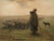 Digital Print - Shepherdess and Her Flock by Jean-Franois Millet
