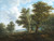 Digital Print - A hilly landscape with a traveller resting under a copse of oak trees by Johann Jacob Dorner