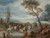Digital Print - Le dpart pour le march, prs d'un moulin by Joseph van Bredael