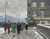 Digital Print - A winter street by Paul Fischer