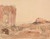 Digital Print - Paysage de ruines et chteau-fort by Jacques-Raymond Brascassat