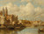 Digital Print - A view of the Prins Hendrikkade with the St Nicolaas Church, he Schreierstoren and the Lutherian church, Amsterdam by Johannes Christiaan Karel Klinkenberg