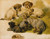 Digital Print - Study Of ATerrier AndPuppies by Circle of Sir Edwin Henry Landseer