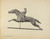 Digital Print - Horse and Rider Weather Vane by Helen Hobart
