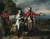 Digital Print - Two Officers and a Groom in a Landscape by Benjamin West
