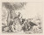 Digital Print - The Rest on the Flight, with Adoring Angels by Giovanni Domenico Tiepolo