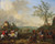 Digital Print - Elegant riders in a hunting scene with falcons by Jan Frans van Bredael