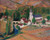 Digital Print - Lglise de Labastide-du-Vert avec le pont et la rivre, un soir dautomne by Henri Martin