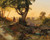 Digital Print - A Scene at Dusk with a View of the Othmarskirche in Mdling by Anton Hansch