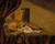 Digital Print - A vanitas still life with a skull, musical instruments, books, playing cards, an ink pot, an overturned tazza and an oil lamp on a draped table by Jacques de Claeuw