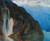 Digital Print - Landscape with a waterfall by Kazimierz Stabrowski