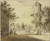 Digital Print - Straenansicht bei einem Stadttor, rechts eine Windmhle by Paulus Constantijn la Fargue