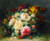 Digital Print - A Bouquet Of Cabbage Roses by Jean-Baptiste Robie