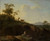 Digital Print - Abendlandschaft mit Hirten by Georg Friedrich Meyer