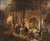Digital Print - Antwerp society in summer courtyard by Jan August Hendrik Leys