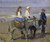Digital Print - Boy and Girl on Donkeys by Isaac Israls