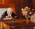 Digital Print - Ane Hedvig Brndum siddende ved sit skrivebord i den rde stue by Anna Ancher