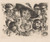 Digital Print - Vrouw met hoed omringd door een groep gezichten by Lovis Corinth