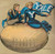 Digital Print - Man and woman sitting on giant football with a Yale flag by F. Earl Christy