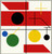 Digital Print - Four spaces with planes, circles and cross by Myriam Thyes
