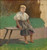 Digital Print - Study of a Seated Peasant Girl by Ladislav Mednynszky