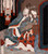 Digital Print - Emperor Ming Huang and Yang Guifei Playing a Flute Together by Yashima Gakutei