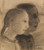 Digital Print - Zwei Mdchenkpfe im Profil nach rechts by Paula Modersohn-Becker