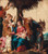 Digital Print - The Rest during the flight into Egypt, with a Deacon and three Angels by Carlo Saraceni