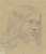 Digital Print - Jnglingskopf mit langem Haar by Carl Barth