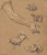 Digital Print - Studies of Hands by Alphonse Legros