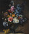 Digital Print - A Still Life With Tulips, A Hyacinth And Other Flowers In A Glass Vase On A Stone Plinth by Jean-Baptiste Monnoyer
