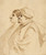 Digital Print - Caricature of Two Men Seen in Profile by Guercino