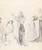 Digital Print - A Priest Blessing a Couple: Study for 'The Western Wedding' by William Orpen