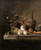 Digital Print - Still Life With Fruit, A Wine Flask In A Basket And A Large Roemer by Jakob Bogdny