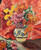 Digital Print - Vase de fleurs la draperie rouge by Louis Valtat
