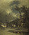 Digital Print - A Village by Night by Jules Dupr