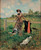Digital Print - Lady With A Parasol by Francesc Miralles i Galaup