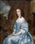 Digital Print - Portrait of a Lady in Blue holding a Flower by Sir Peter Lely