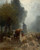 Digital Print - Going To Market On A Misty Morning by Constant Troyon