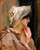 Digital Print - Parisian lady in a Peignoir by Albert Edelfelt