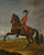 Digital Print - An equestrian portrait of an officer of the 1st troop of horse grenadier guards on a bay charger, with a trooper to the right by David Morier